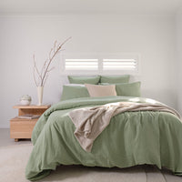 Bambury's French Flax Linen Sheet Set - Sage