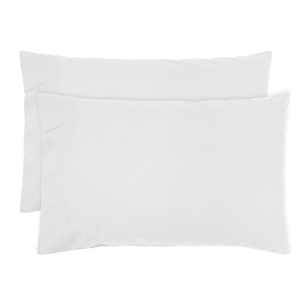 Bambury's Std Temple Organic Cotton Pillowcase Pair Ivory
