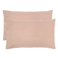 Bambury's Std Temple Organic Cotton Pillowcase Pair Rosewater
