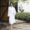 Bambury Microplush Bathrobe in White