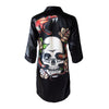 Calavera Satin Robe OSFM