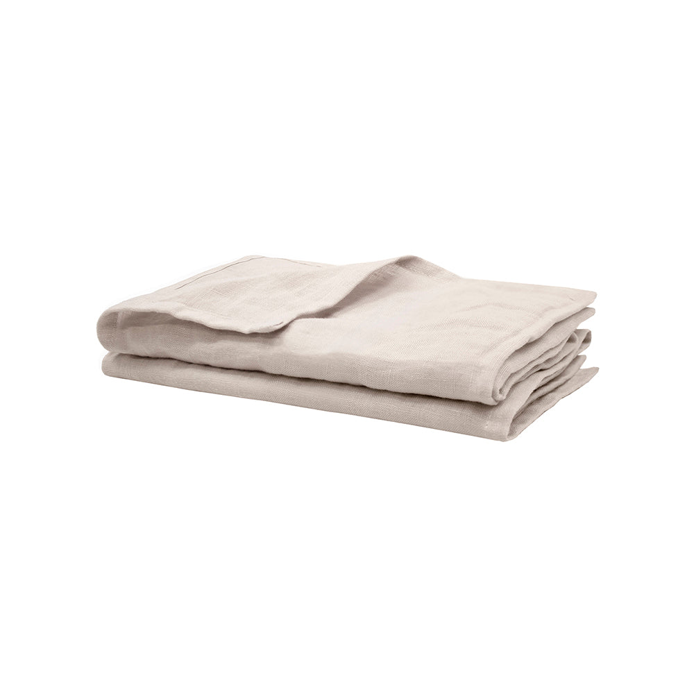 Bambury's Linen 2pc Napkin Set 45x45cm Pebble
