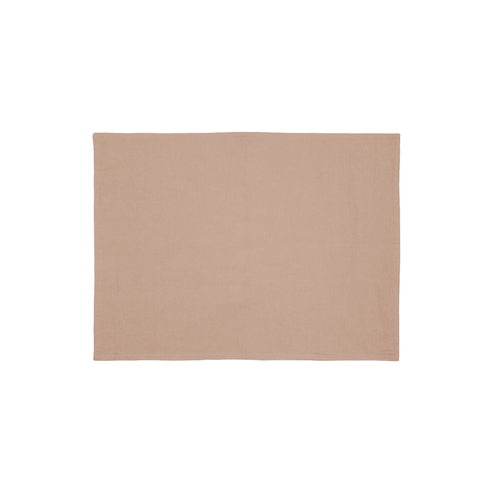 Bambury's Linen Placemat 33x45cm Tea Rose