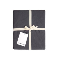 Bambury's Linen Round Tablecloth 228cm Charcoal