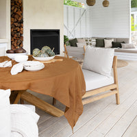 Bambury's Linen Tablecloth 150x275cm Hazel
