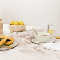 Bambury's Linen Tablecloth 150x275cm Pebble