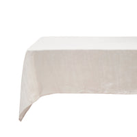 Bambury's Linen Tablecloth 150x275cm Pebble