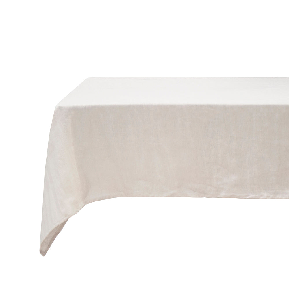 Bambury's Linen Tablecloth 150x275cm Pebble