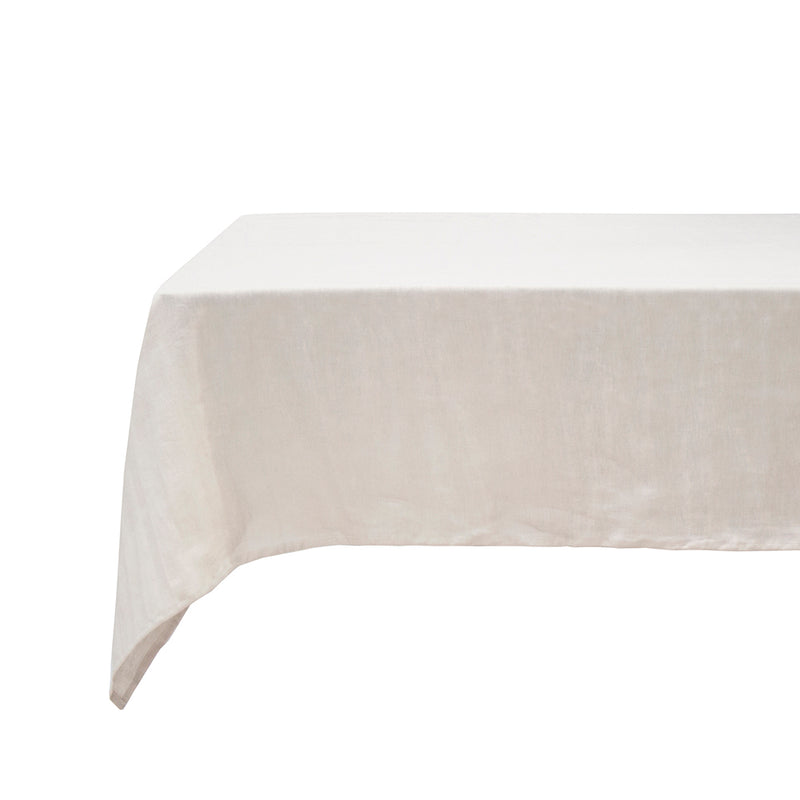 Bambury's Linen Tablecloth 150x275cm Pebble