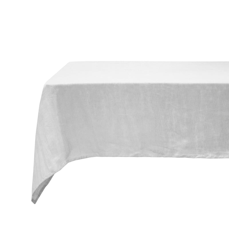 Bambury's Linen Tablecloth 150x275cm Silver