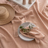 Bambury's Linen Tablecloth 150x275cm Tea Rose