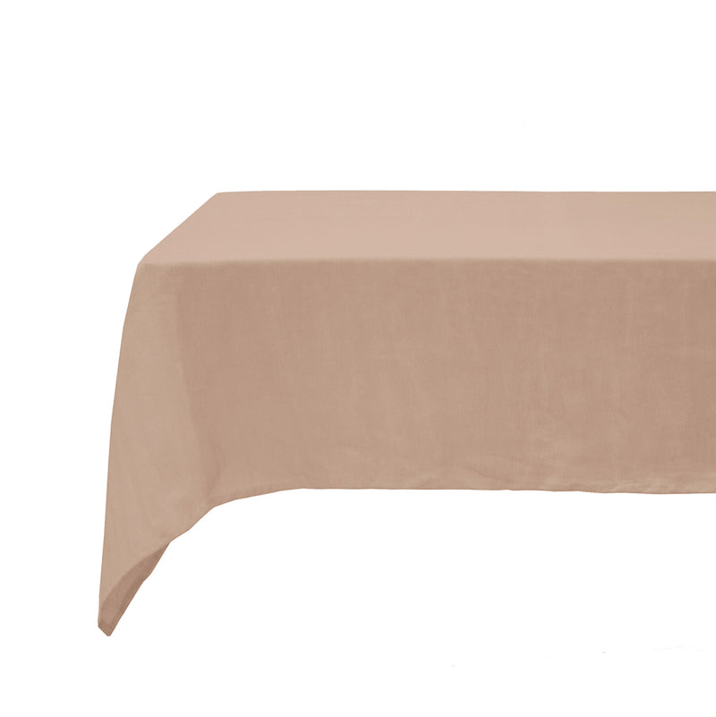Bambury's Linen Tablecloth 150x275cm Tea Rose
