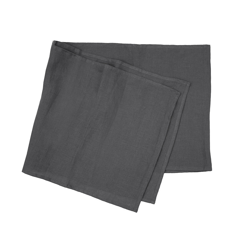 Bambury's Linen Table Runner 35x180cm Charcoal