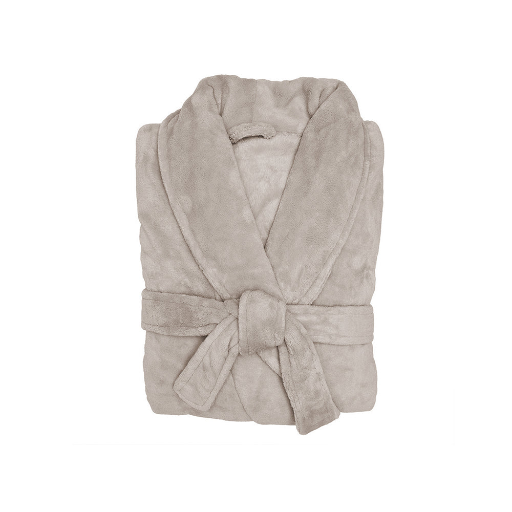Bambury's Microplush Bath Robe - Stone
