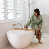Bambury's Microplush Bath Robe in Sage Green