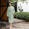 Bambury's Microplush Bath Robe in Sage Green