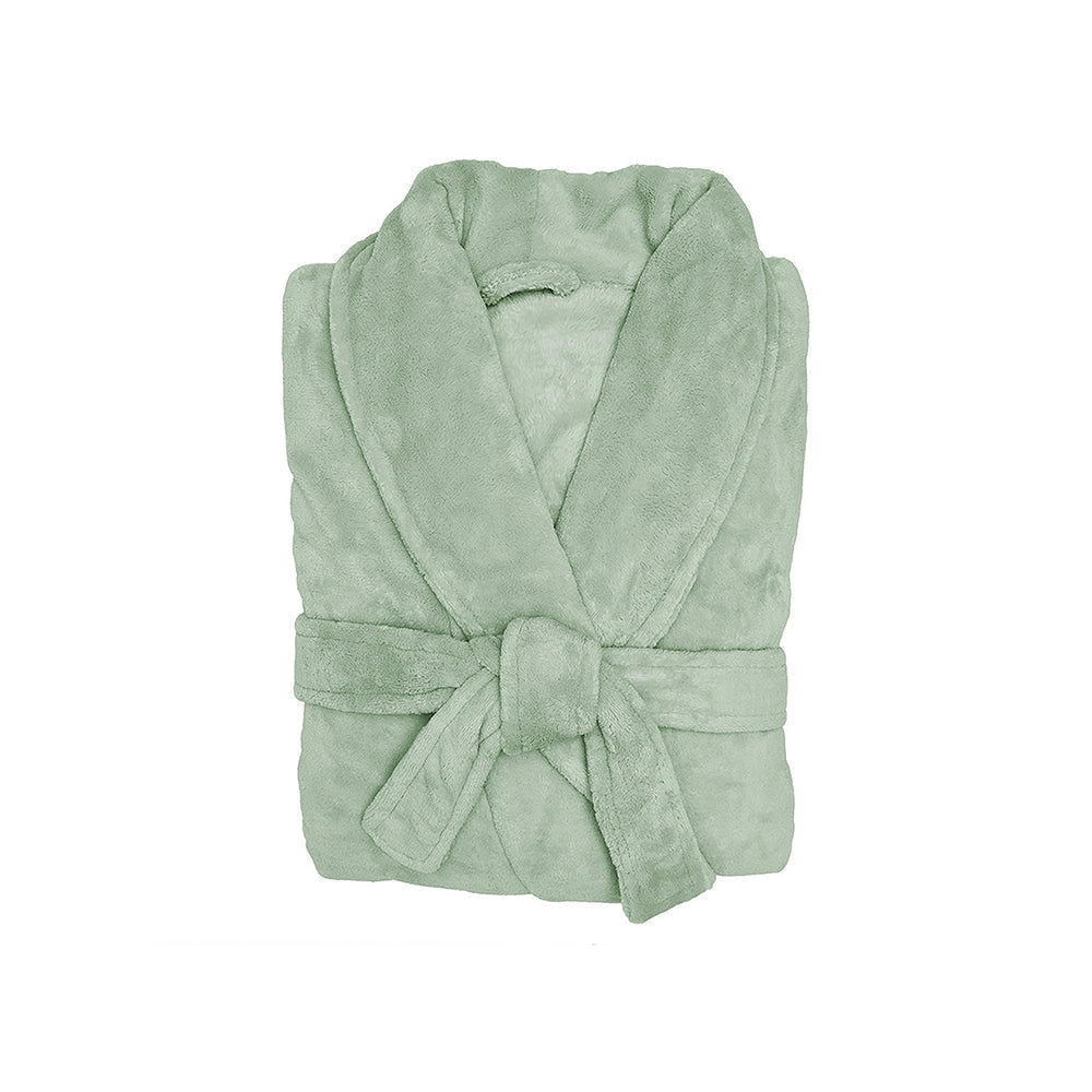 Bambury's Microplush Bath Robe in Sage Green
