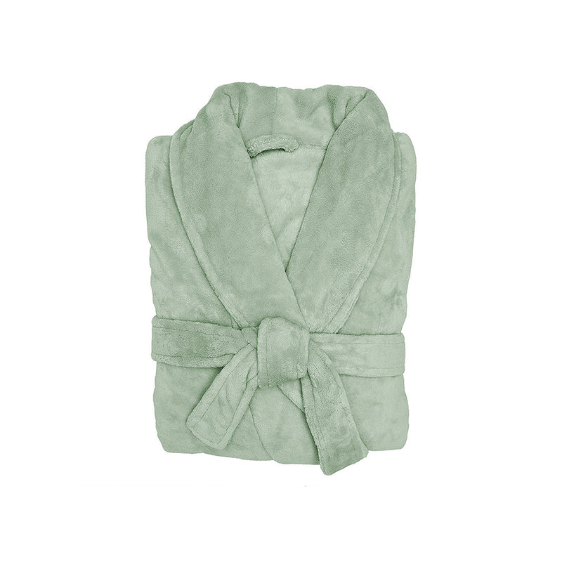 Bambury's Microplush Bath Robe in Sage Green