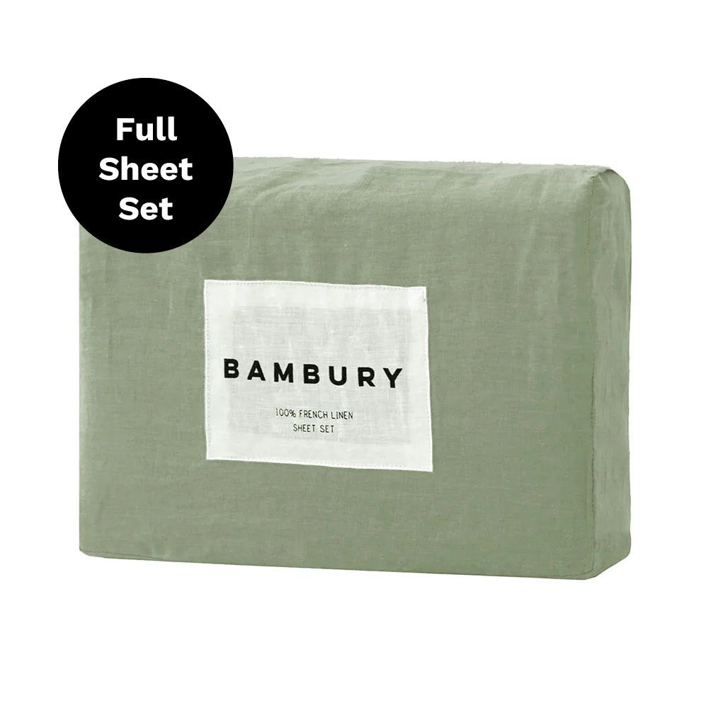 French Flax Linen Sheet Set