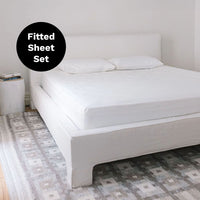BB Fitted Sheet Set - White