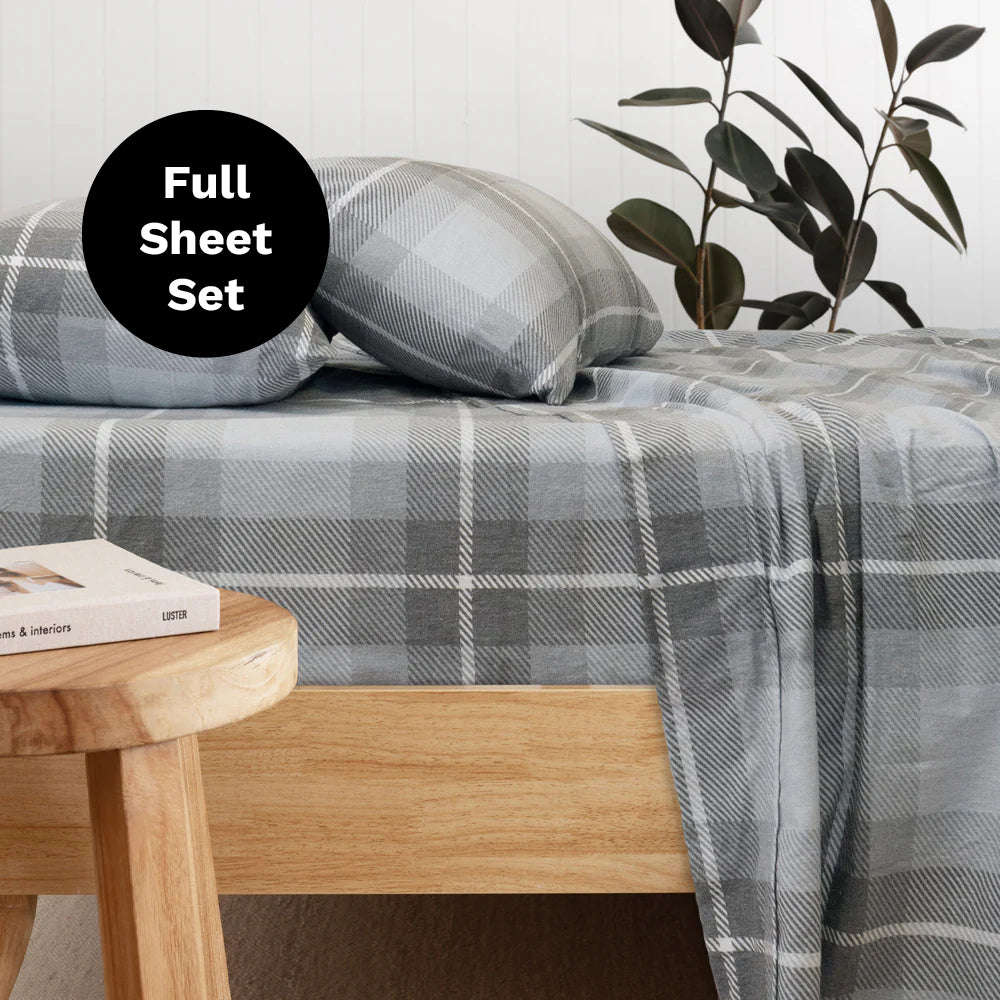 Harrison Flannelette Sheet Set