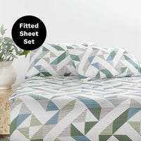 Onslow Flannelette Fitted Sheet Set