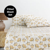 Arlo Flannelette Fitted Sheet Set