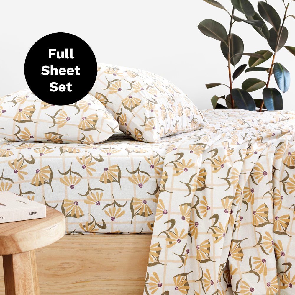 Arlo Flannelette Sheet Set from $59.97 ($99.95) + more up to 40% off Bambury sale
