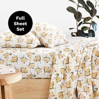 Arlo Flannelette Sheet Set