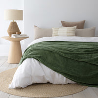 Bambury's Ultraplush Blanket in Moss Green