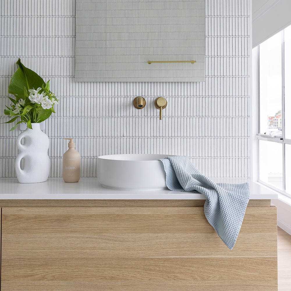 Waffle Hand Towel - Cloud