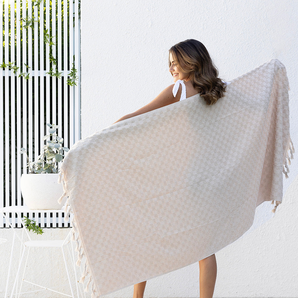 Paloma Beach Towel - Pebble