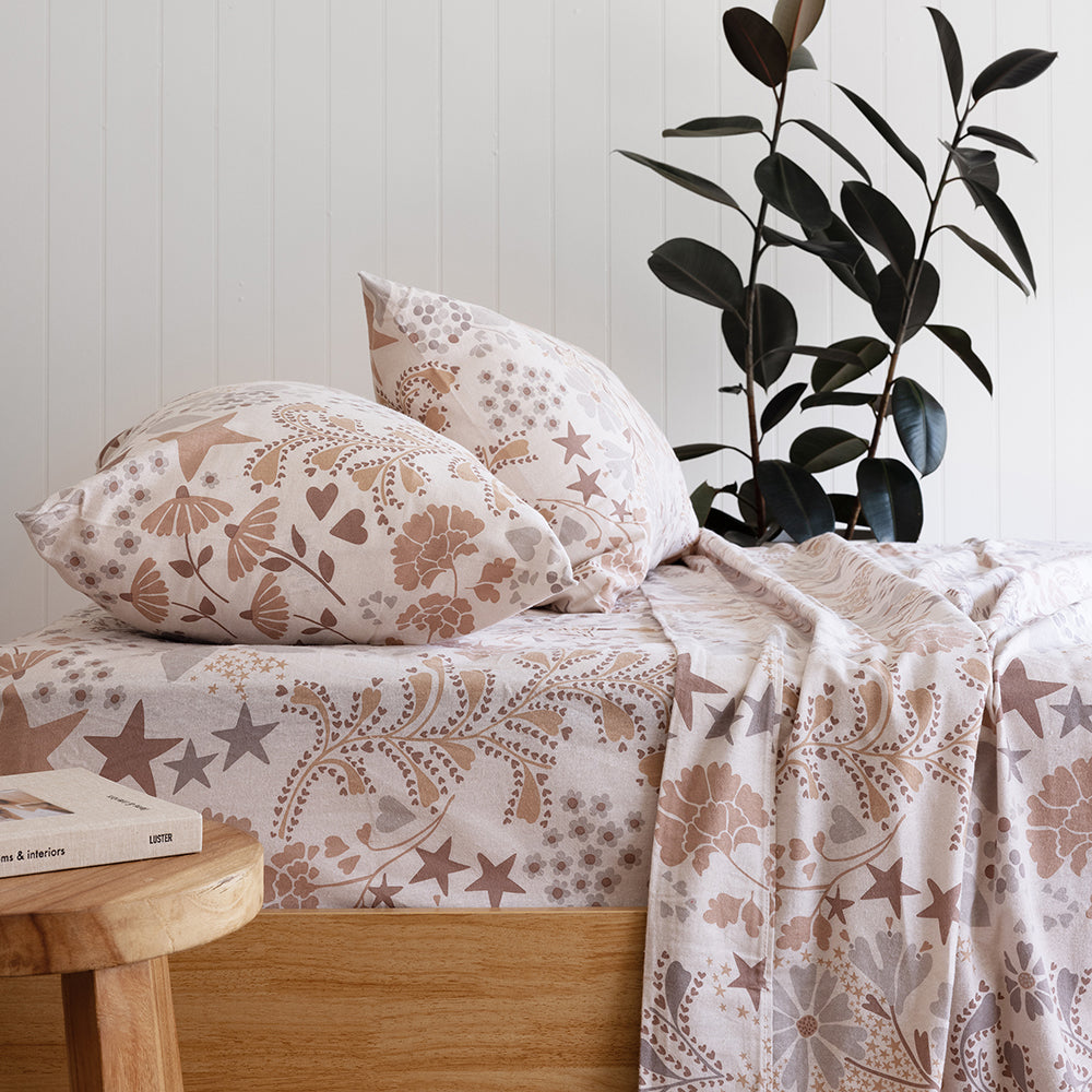 Alice Flannelette Sheet Set