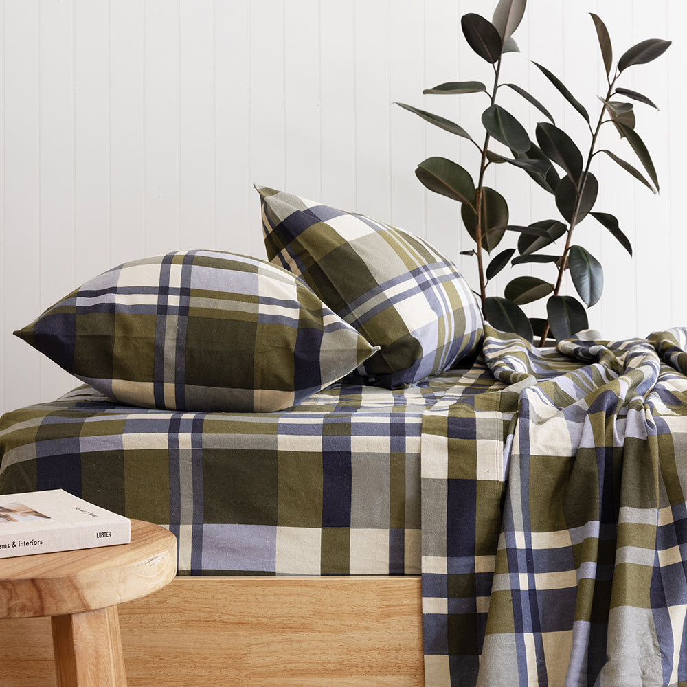 Devin Flannelette Sheet Set