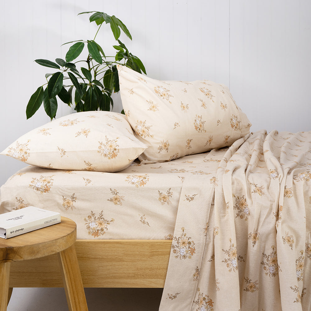 Ellen Flannelette Sheet Set