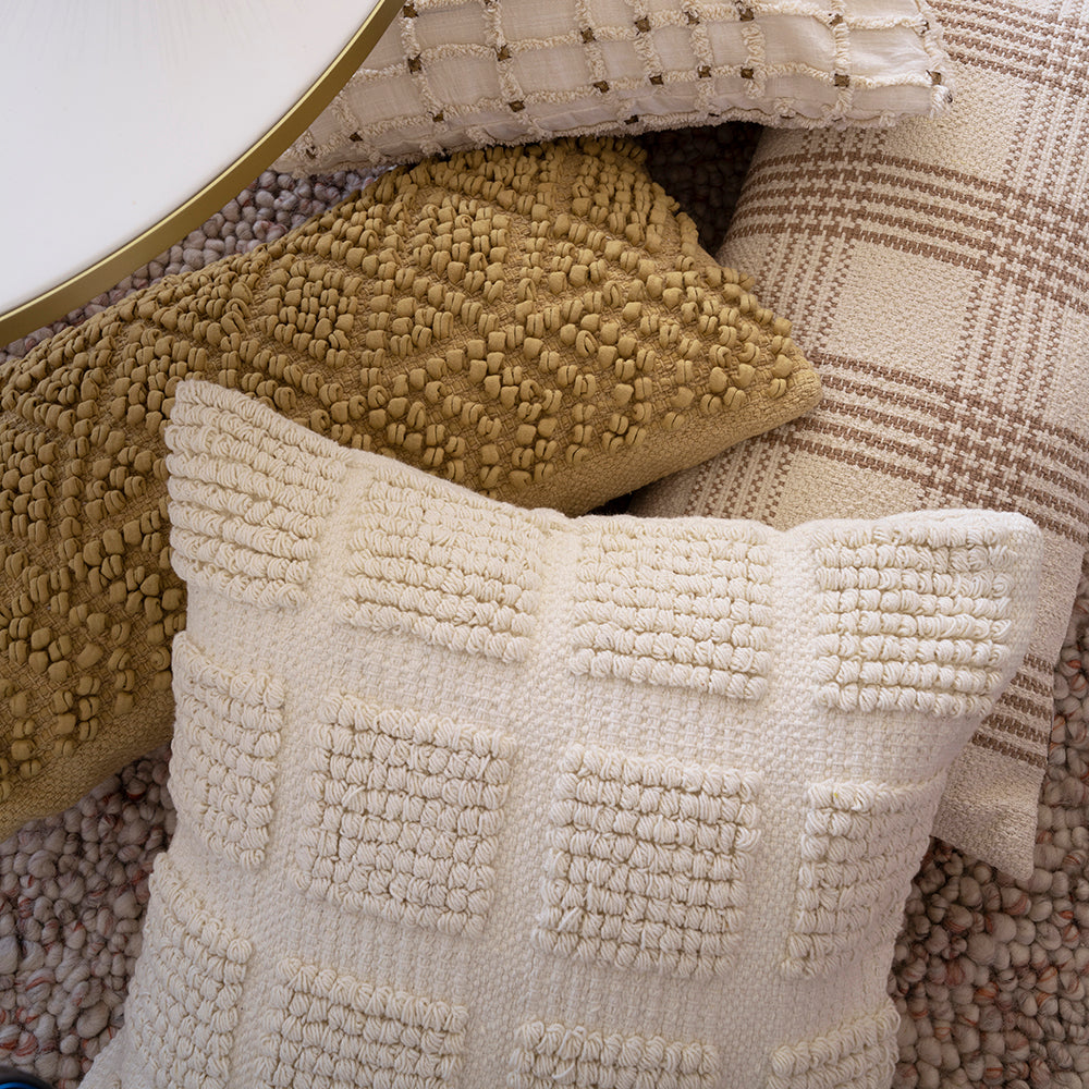 Glenelg Rectangle Cushion - Flax