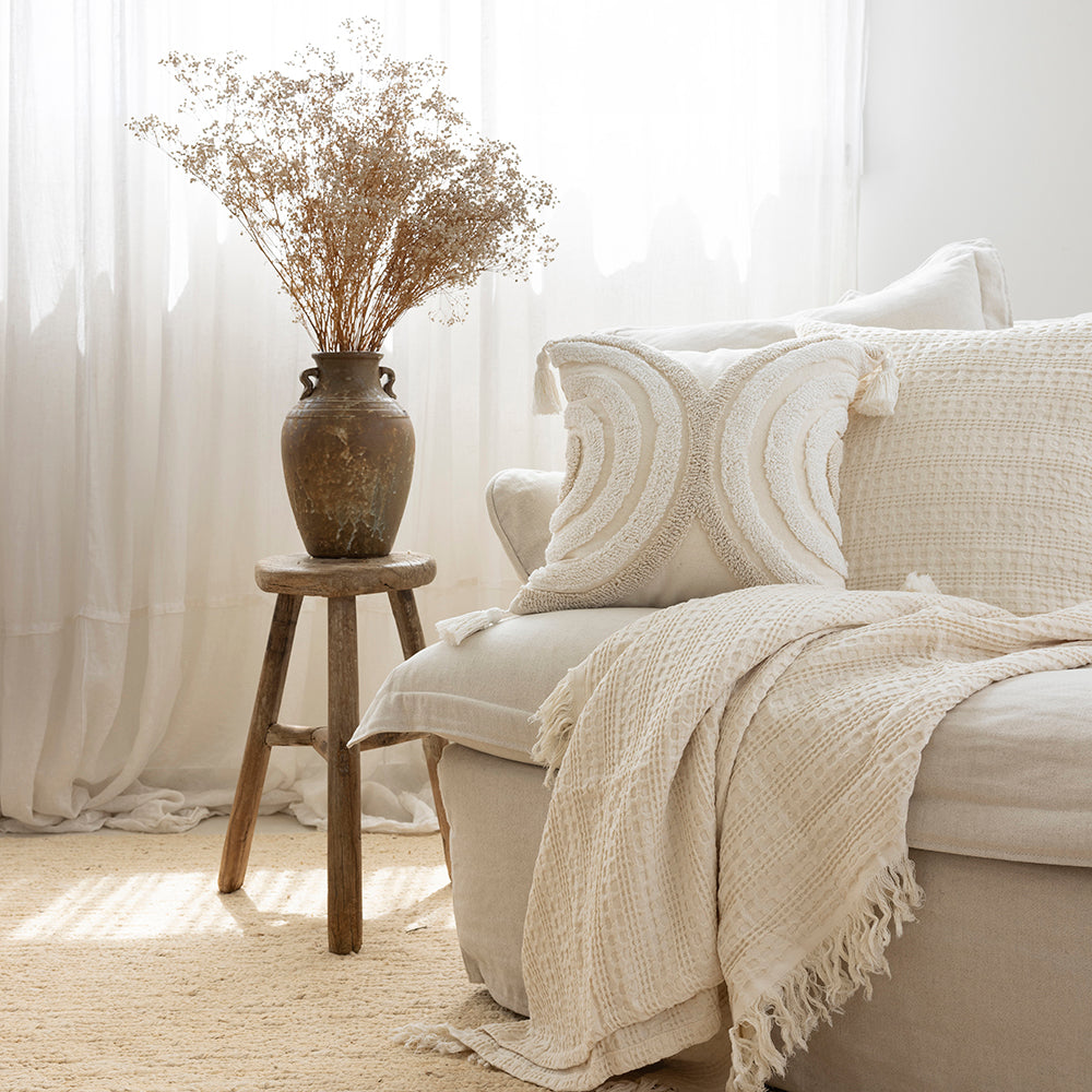 Cybil Square Cushion - Stone