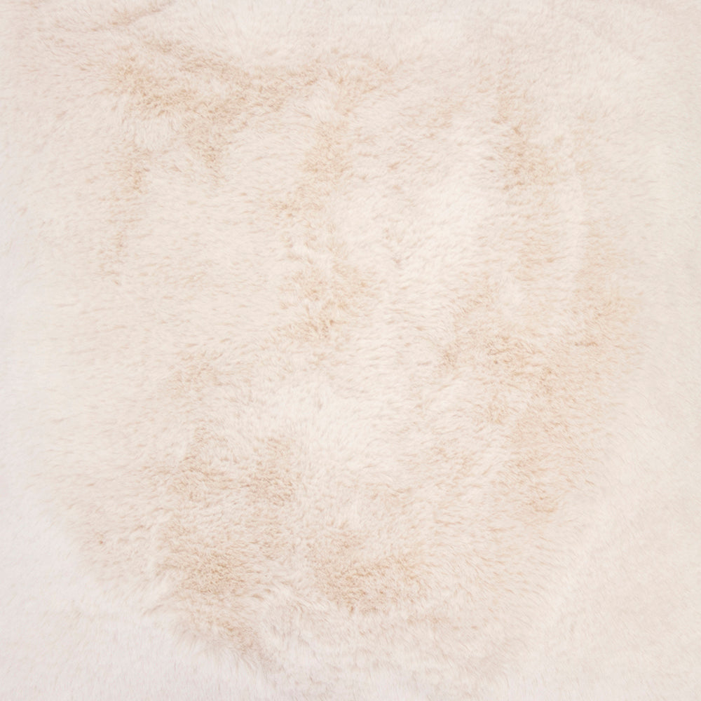 Frida Faux Fur Square Cushion - Snow