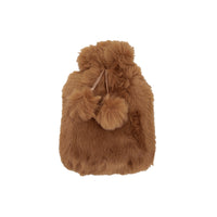 Luxury Faux Fur Hot Water Bottle - Fawn