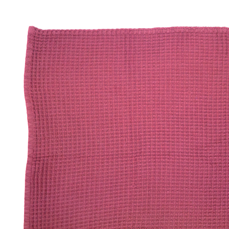 Waffle Throw - Pink