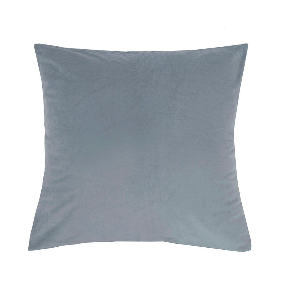 Velvet European Pillowcase - Steel Blue