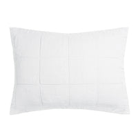 French Flax Linen Quilted Sham