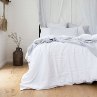 Bambury white French flax bed linen